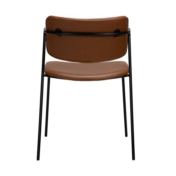 Rjav stol iz umetnega usnja DAN-FORM Denmark Zed-image-2