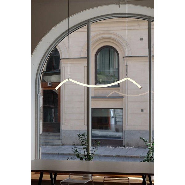 Črno-bela LED viseča svetilka Melt – Markslöjd-image-3