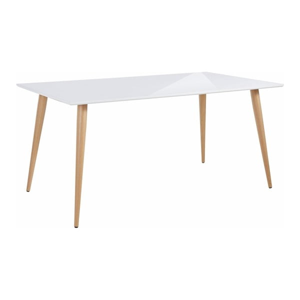 Jedilna miza Støraa Canton , 160 x 90 cm, bela, sijajna