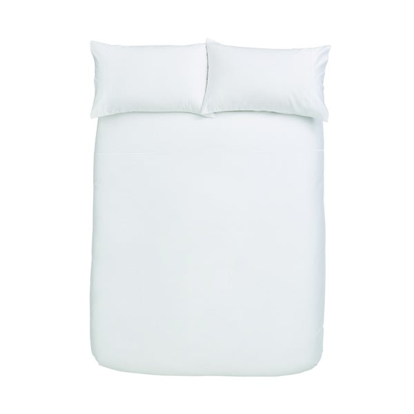 Belo bombažno satenasto posteljno perilo Bianca Luxury, 220 x 230 cm