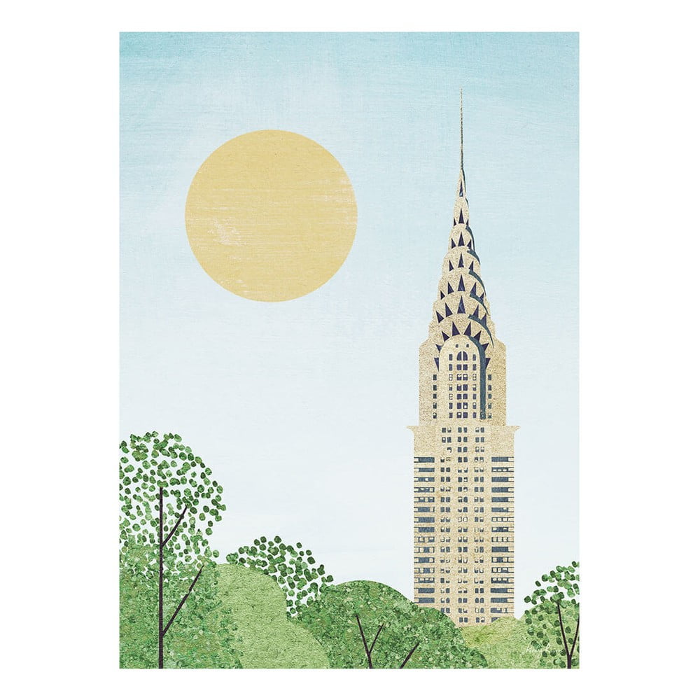 Plakat 30x40 cm Chrysler Building - Travelposter