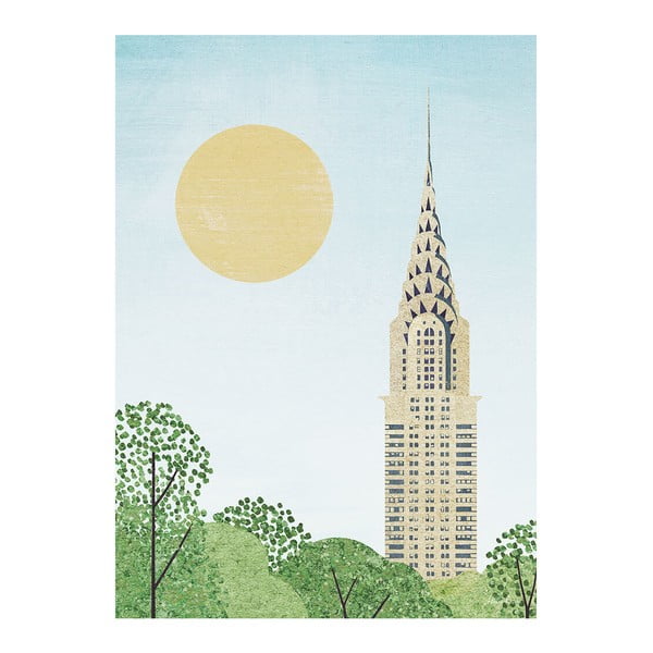Plakat 30x40 cm Chrysler Building - Travelposter