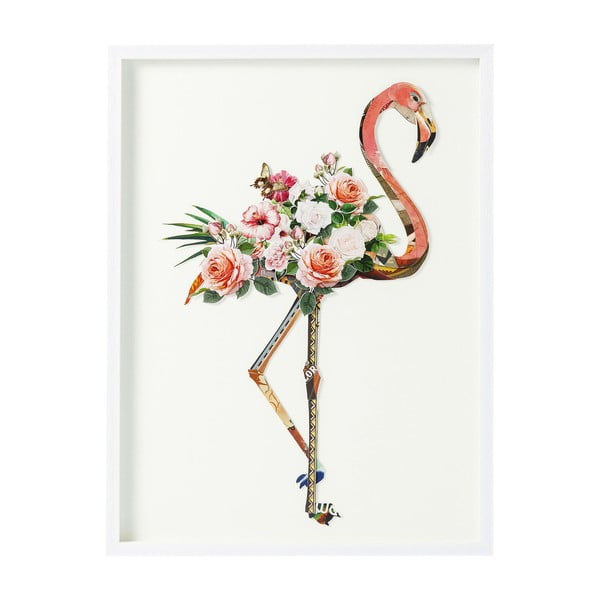 Slika flaminga Kare Design Art Flamingo, 100 x 75 cm