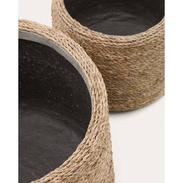 Okrasni cvetlični lonci v kompletu 2 ks iz cementa ø 35 cm Sigal – Kave Home-image-2