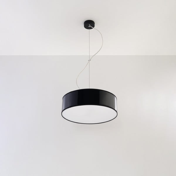 Črna viseča svetilka ø 35 cm Atis – Nice Lamps