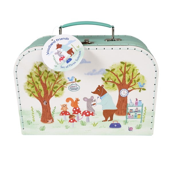 Kartonasti otroški organizatorji za igrače v kompletu 3 ks 21x28x8 cm Woodland Friends – Rex London-image-2