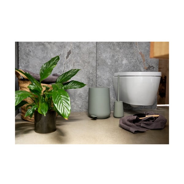 Zelen koš za smeti s pedalom Zone Nova, 3 L-image-4