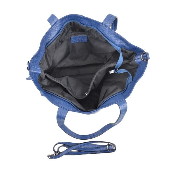 Modra usnjena torbica Roberta M Awero Blu-image-1