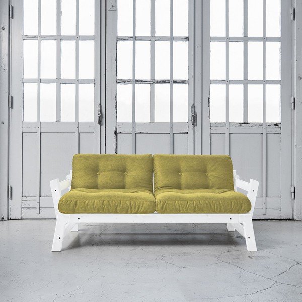 Raztegljiv kavč Karup Step White/Avocado Green-image-1