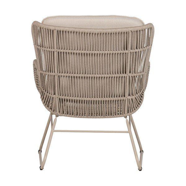 Bež kovinski/oblazinjen vrtni fotelj Grace – WOOOD-image-4