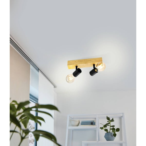 Črna stropna svetilka 5x30 cm TOWNSHEND 3 – EGLO-image-1