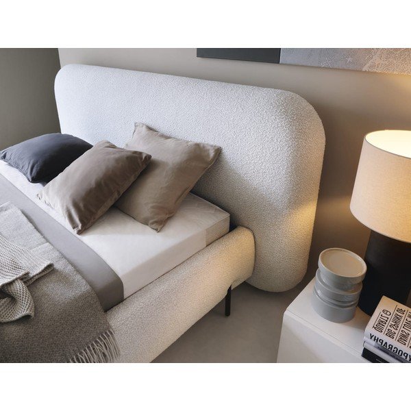 Bež oblazinjena zakonska postelja s prostorom za shranjevanje in z letvenim dnom 180x200 cm Pointt – ELTAP-image-3