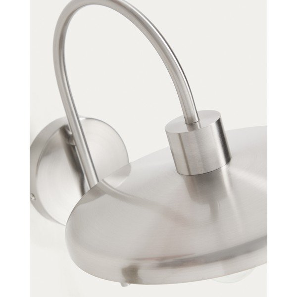 Stenska svetilka v srebrni barvi ø 27 cm Nuvira – Kave Home-image-4