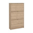 Preklopna omarica za čevlje v hrastovem dekorju v naravni barvi 70x124x24 cm Shoes – Tvilum