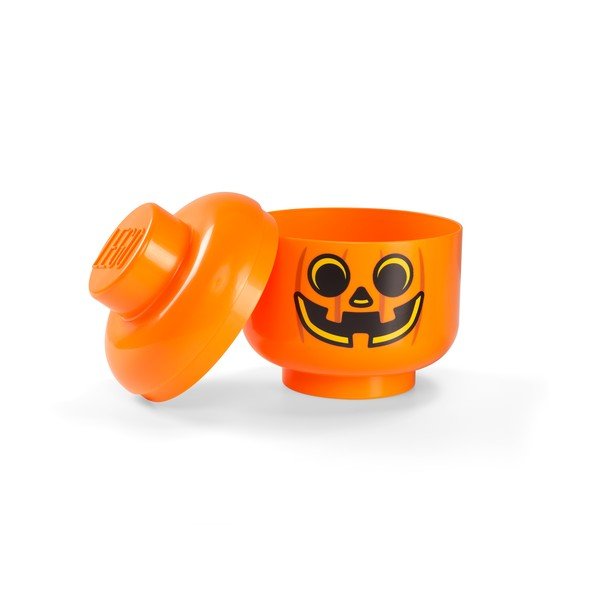 Oranžna škatla za shranjevanje LEGO® Pumpkin Head L-image-2