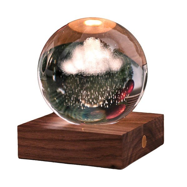 Temno rjava svetlobna dekoracija na USB Amber – Gingko