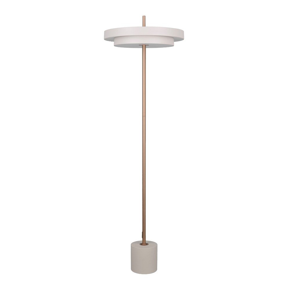 Slonokoščena LED zatemnitvena stoječa svetilka (višina 138 cm) Keaton