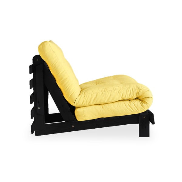Raztegljiv fotelj Karup Design Roots Black/Yellow-image-3