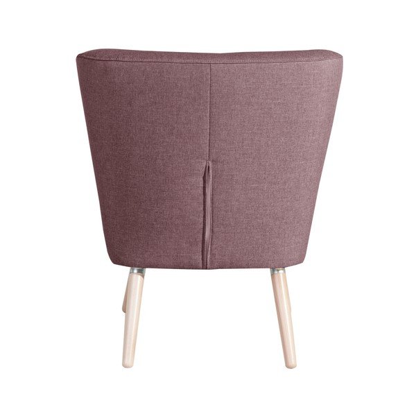 Stari roza fotelj Max Winzer Neele Duro Aubergine-image-1