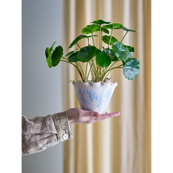 Okrasni cvetlični lonec iz kamenine ø 14 cm Bertha – Bloomingville-image-1