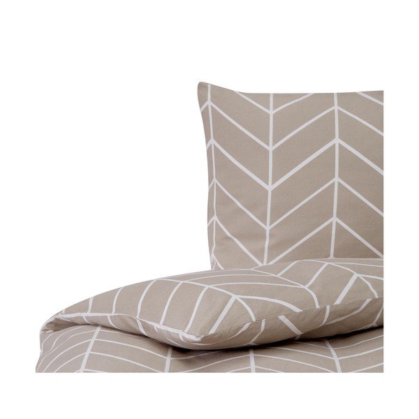 Bež flanelna posteljnina Westwing Collection Yule, 155 x 220 cm-image-2