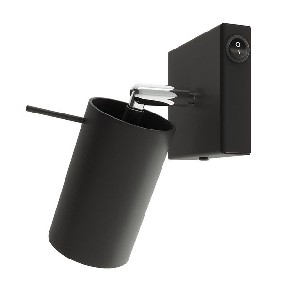 Črno kovinsko točkovno svetilo ø 6 cm Etna – Sollux