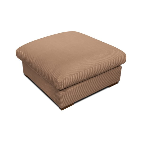 Svetlo rjav tabure iz rebrastega žameta Comfy – Scandic-image-3