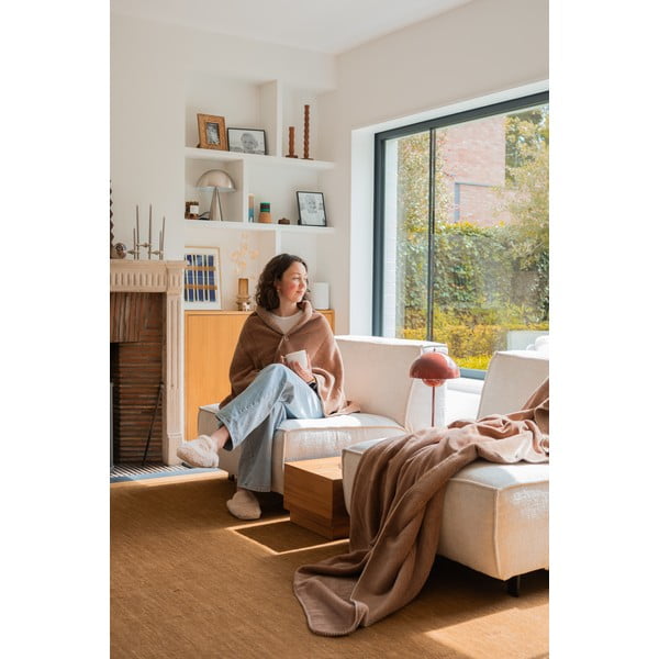 Rjava odeja iz mikropliša 150x200 cm Tomo – Tiseco Home Studio-image-2