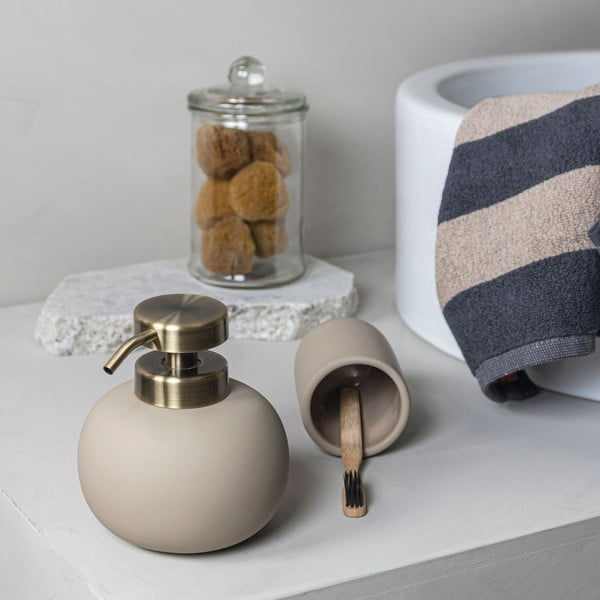 Kremno bela keramična WC ščetka Lotus - Mette Ditmer Denmark-image-3