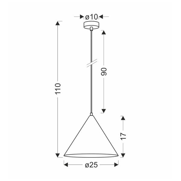 Rjava viseča svetilka s steklenim senčnikom ø 25 cm Dunca – Candellux Lighting-image-4