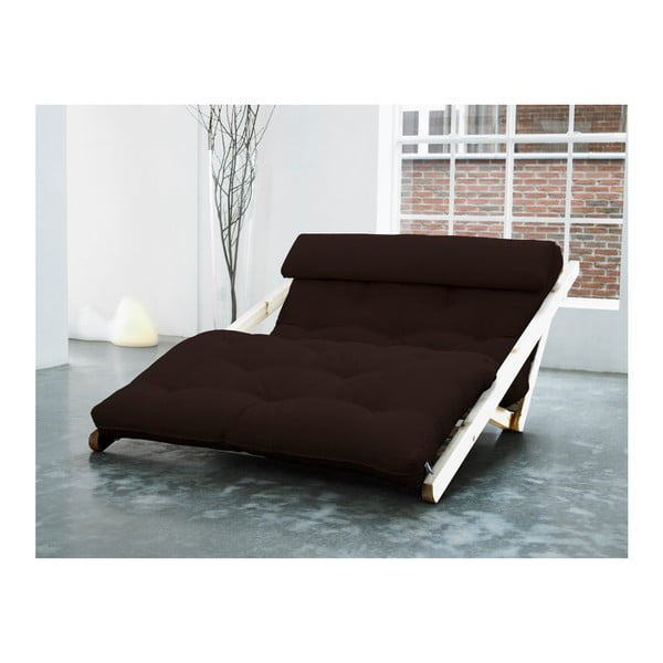 Lounge stol Karup Figo, surov/rjav, 120 cm-image-1