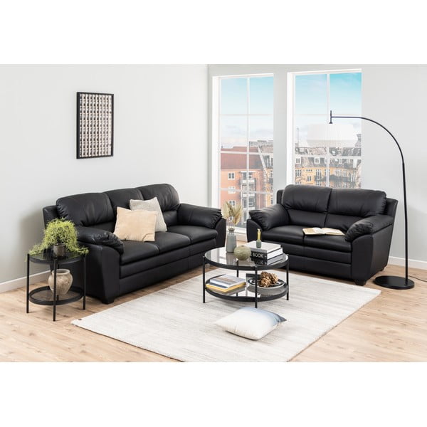 Okrogla mizica s stekleno ploščo ø 79 cm Bayonne - Actona-image-2