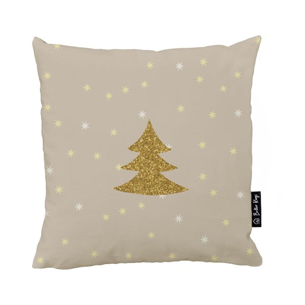 Prevleka za blazino z božičnim motivom 45x45 cm Gold Tree – Butter Kings