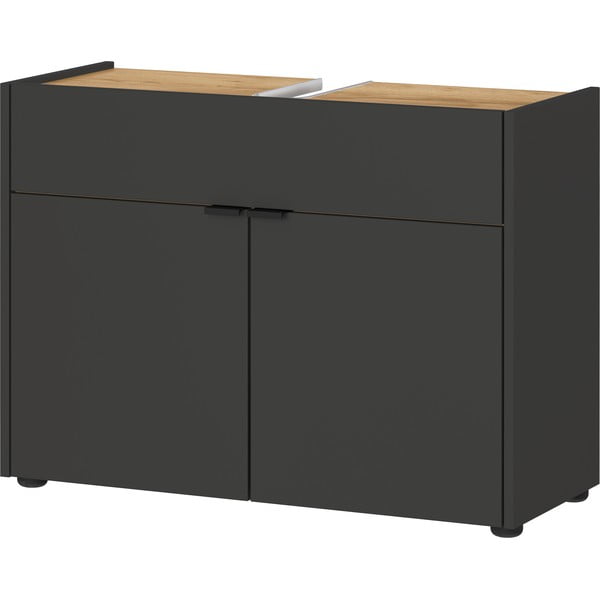 Antracitno siva omarica za pod umivalnik 80x60 cm Forano – Germania-image-2