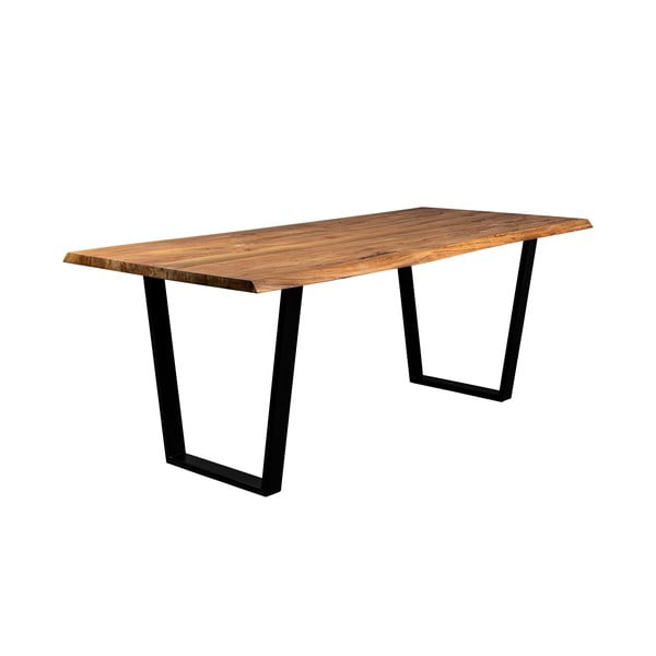 Jedilna miza z mizno ploščo iz akacije 90x180 cm Aka – Dutchbone-image-2