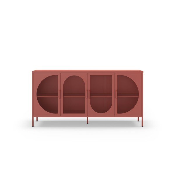 Opečnato oranžna komoda 160x90 cm Tayra – Marckeric