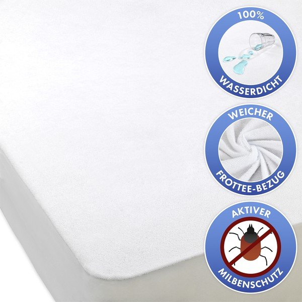 Vodoodporna/antialergijska zaščitna prevleka za vzmetnico 100x200 cm – Maximex-image-2