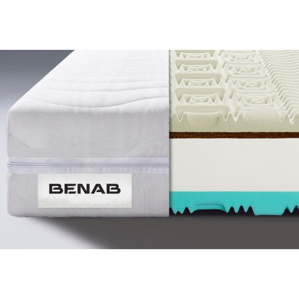 Trda/srednje trda obojestranska vzmetnica iz pene 120x200 cm Visco Touch – BENAB-image-1