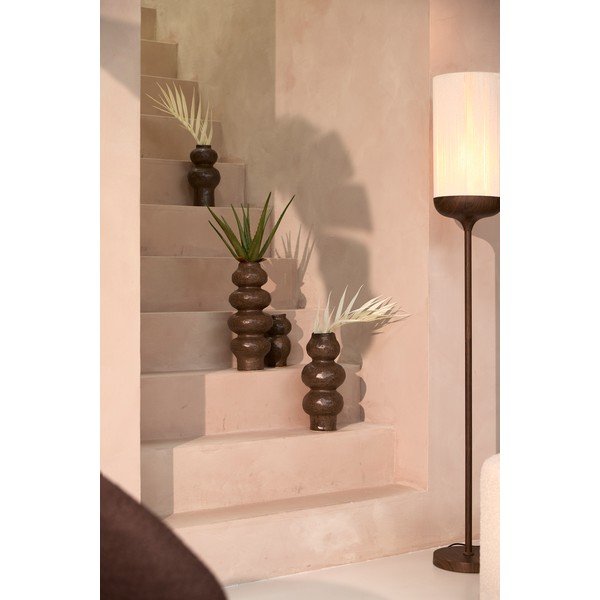 Rjava keramična vaza (višina 33,5 cm) Rogano – Light & Living-image-1