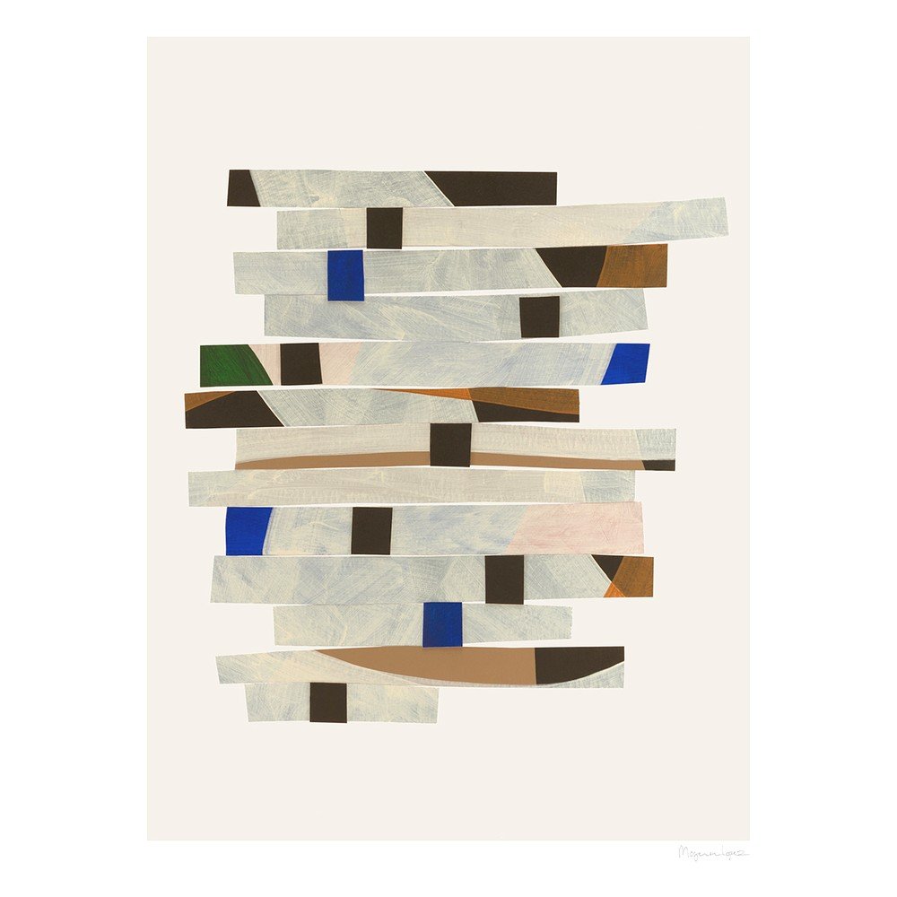 Plakat 50x70 cm Cut up Stripes – Berit Mogensen Lopez
