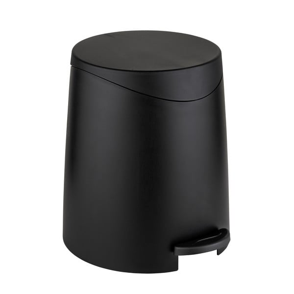 Črn plastičen koš za smeti s pedalom 3 l Portes – Allstar