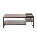 Rjava mizica 70x120 cm Rivoli – Unique Furniture