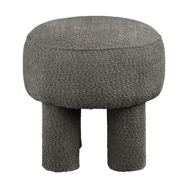 Temno siv tabure iz šenilje Canberra – House Nordic-image-2