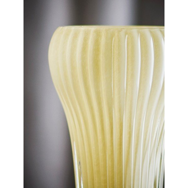Svetlo rumena steklena ročno izdelana vaza (višina 28 cm) Averie – Bloomingville-image-4