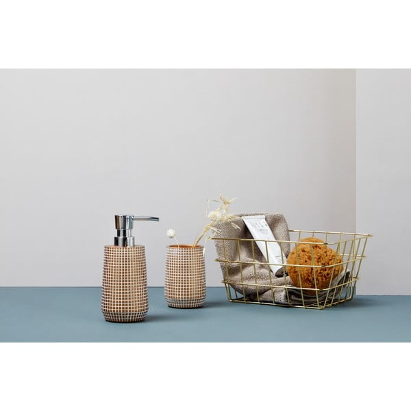 Kovinska košara za shranjevanje v zlati barvi Wenko Viana-image-1