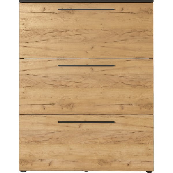 Temno siva omara čevlje v hrastovem dekorju Wildomar - Germania-image-3