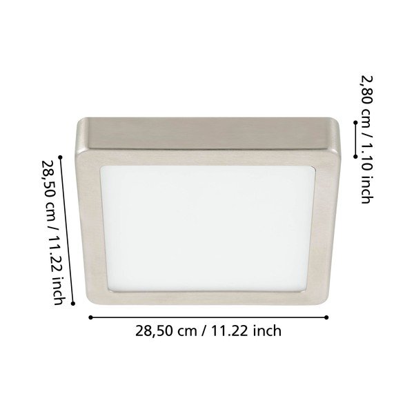 Siva LED stropna svetilka 28,5x28,5 cm FUEVA 5 – EGLO-image-1
