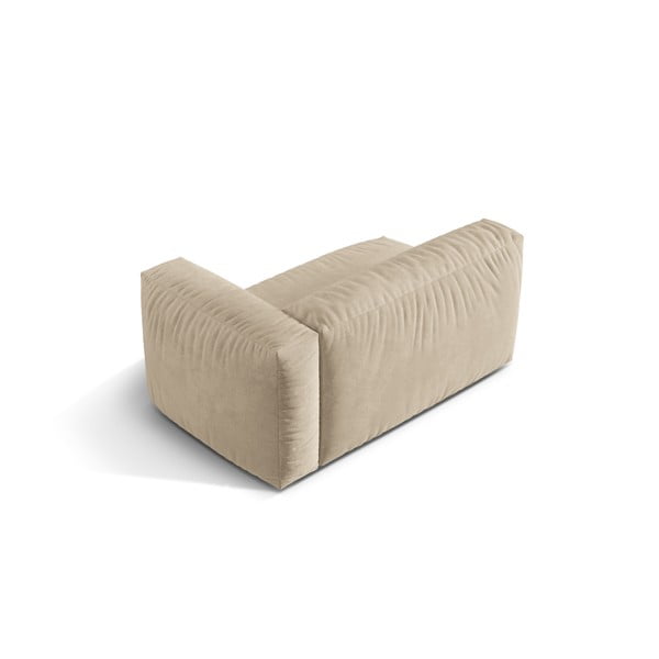 Bež žameten modul za sedežno garnituro (desni kot) Martina – Micadoni -image-2