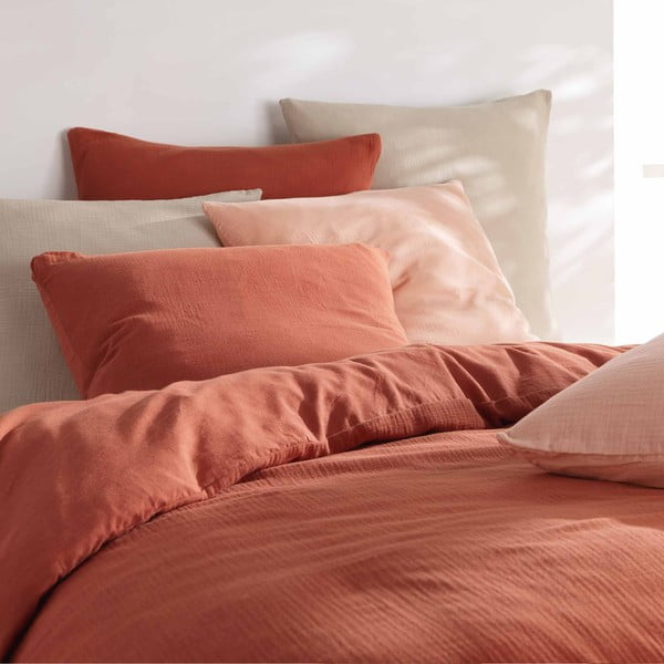 Svetlo zelena podaljšana posteljnina za zakonsko posteljo iz muslina 240x220 cm Angelia – douceur d'intérieur-image-4