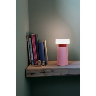 Rožnata LED zatemnitvena namizna svetilka (višina 17,5 cm) Victoria – Remember